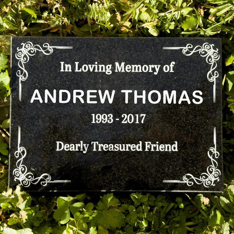 Outdoor Personalized Memorial Plaque In Loving Memory Garden Marker