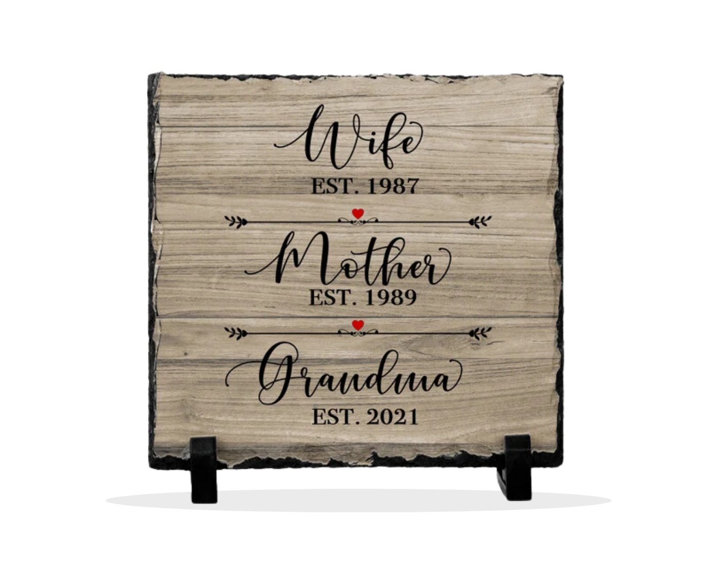 Personalized Grandma Slate Plaque, mothers day gift ideas, Birthday Gift, Grandparents gift, Grandma gift, pregnancy reveal idea