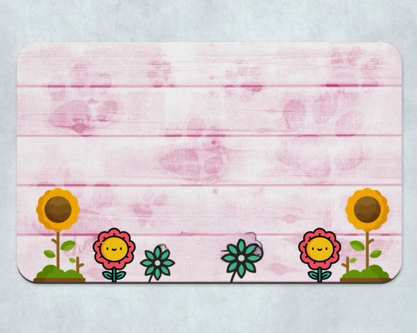 Pink Garden Pet Placemat Pet Food Dish SET, Dog Food Storage, Cat Food Place Mat, Pet Accessories, Custom Placemat