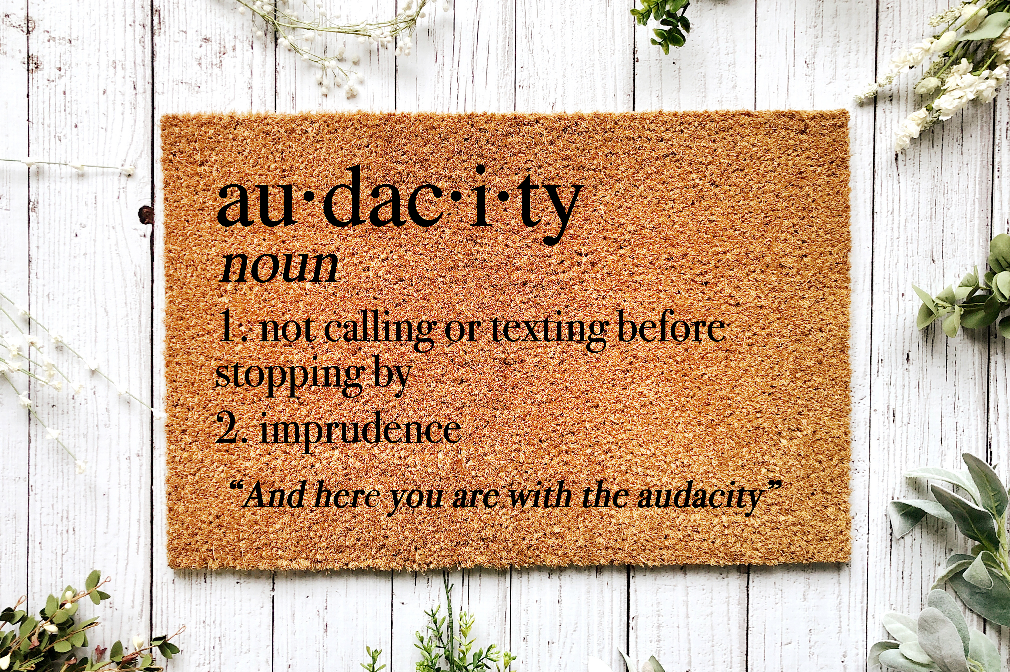 Doormat - Audacity Definition