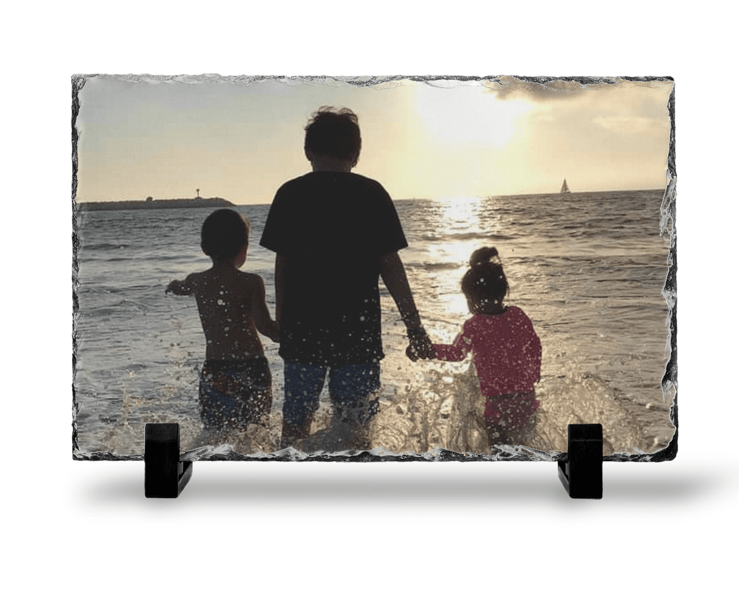 Personalized Photo Slate Plaque, Print Your Photo on a Rock