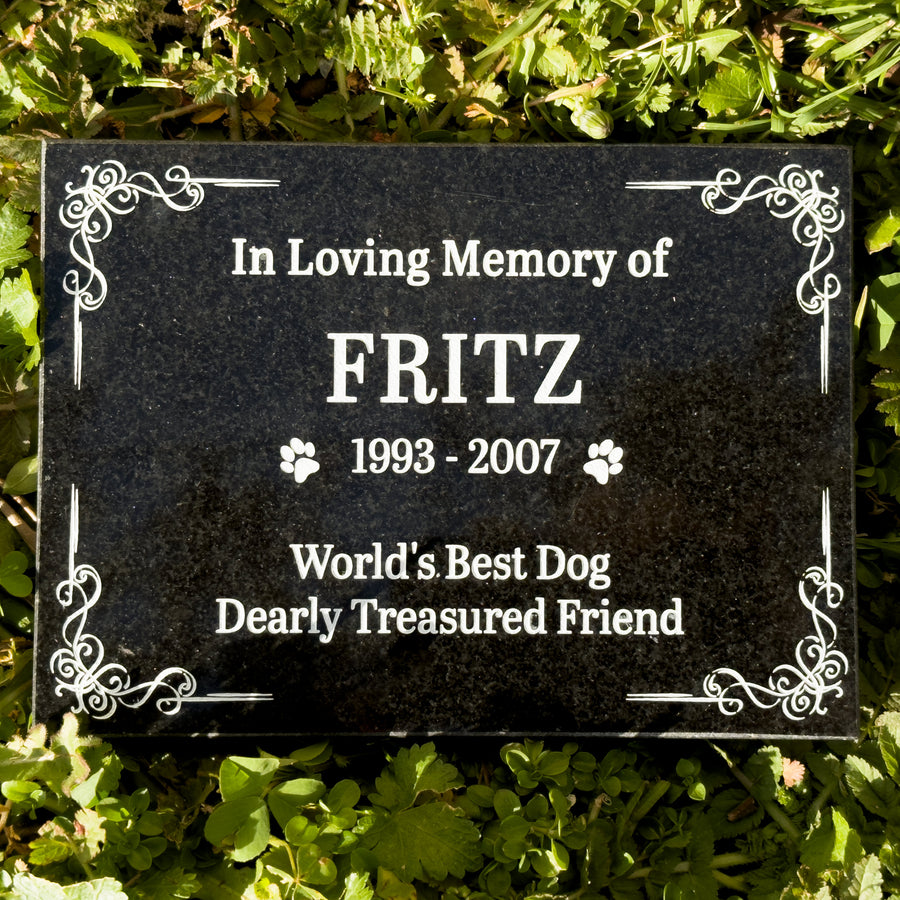 Outdoor Personalized Tribute Plaque In